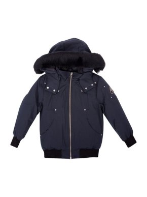 Moose Knuckles Navy Unisex Bomber Jacket UK 11-12yrs