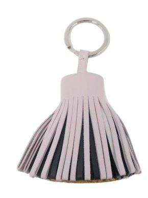 Hermes Mauve Pale  Leather Carmen Keyring