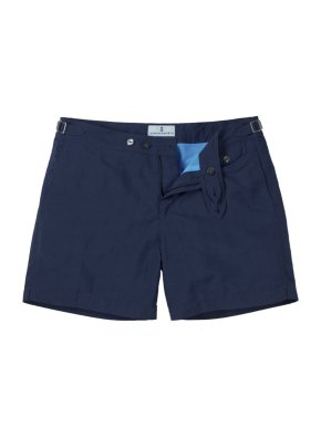 Hemingsworth Navy Clipper Solid Swim Shorts