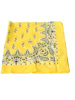 Saint Laurent Yellow Bandana Scarf