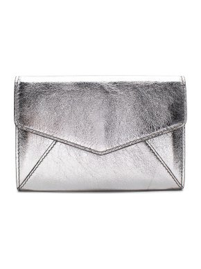 Saint Laurent Silver Metallic Coin Purse