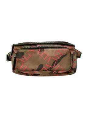 Valentino VLTN Green Camouflage Belt Bag