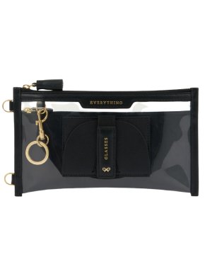 Anya Hindmarch Black Logo Everything Pouch