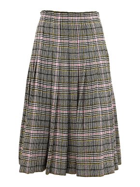 Ermanno Scervino Pleated Check Skirt