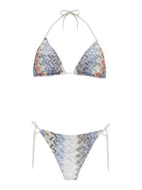 Missoni Multicolour Zigzag Crochet Bikini