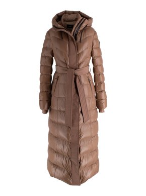 Mackage Brown Calina Lustrous Down Maxi Coat