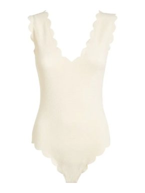 Marysia Cream Charleston Maillot Swimsuit
