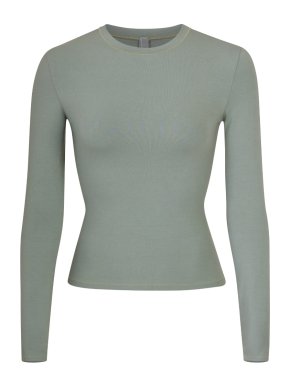 Skims Green Fits Everybody Long Sleeve T-Shirt
