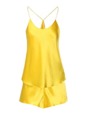 Olivia Von Halle Saffron Bella Silk Cami Short Set