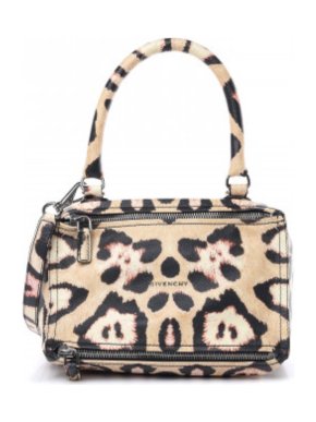 Givenchy Leopard Print Pandora Top Handle Bag
