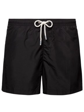 Eton Black Solid Swim Shorts