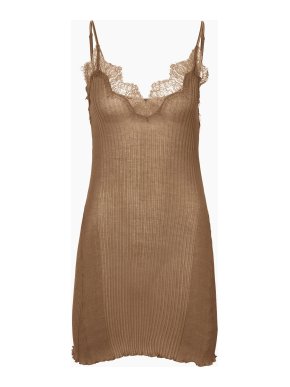Zimmerli Brown Spaghetti Strap Dress