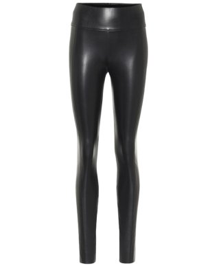 Wolford Black Edie Faux Leather Leggings
