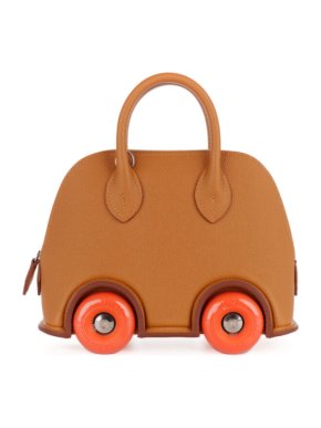 Hermes Gold Mini Bolide on Wheels Epsom Leather