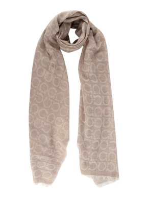 Salvatorre Ferragamo Two Tone Beige Scarf