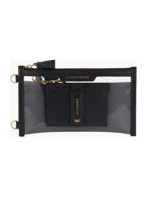 Anya Hindmarch Black Logo Everything Pouch