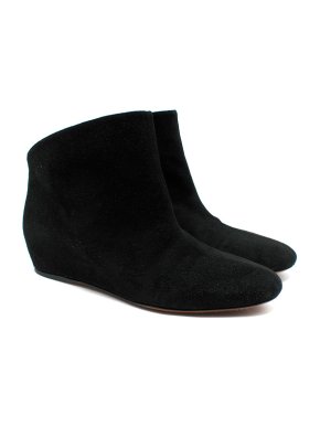 Alaia Black Suede Ankle Boots 1