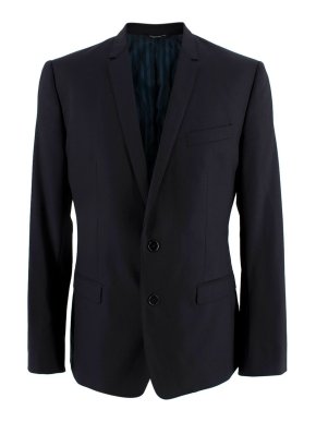 Dolce & Gabbana Navy Single Breasted Blazer 1