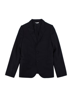 Dolce & Gabbana Kid's Black Single Breasted Wool Silk Blend Blazer 1