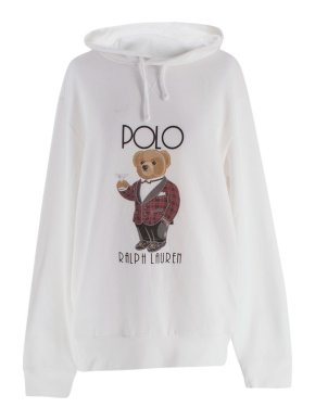 Ralph Lauren White Teddy Bear Hoodie