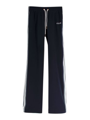 Celine Navy Double Face Jersey Sweatpants