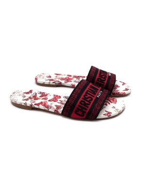 Dior Dway Red Butterfly Slides