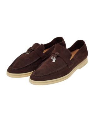 Loro Piana Plum Summer Charms Walk Loafers