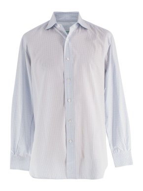 M.Bardelli Pale Blue Check Shirt 1