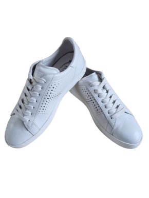 White Leather Cassetta Sneakers