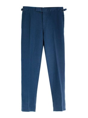 Tom Ford Navy Linen Trousers