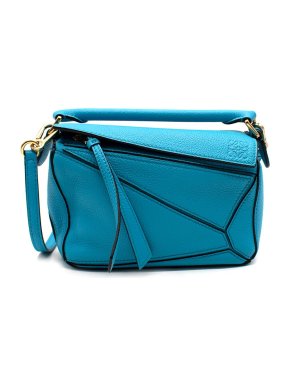 Loewe Blue Mini Puzzle Bag