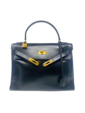 Hermes Black Box Leather Kelly 32 1