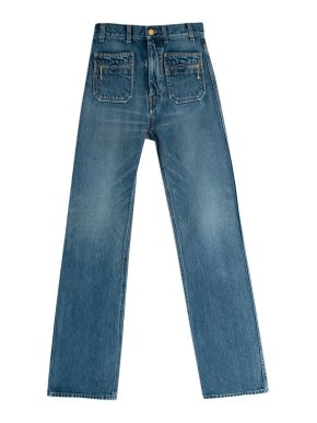 Celine Mid Blue Wash High Waisted Jeans
