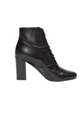 Saint Laurent Babies 90 Black Leather Ankle Boots