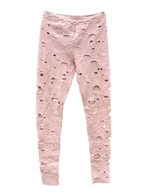 Chanel 2014 Baby Pink Wool Blend Leggings 1