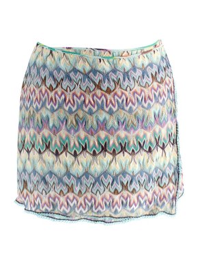 Missoni Blue Mare Wrap Skirt