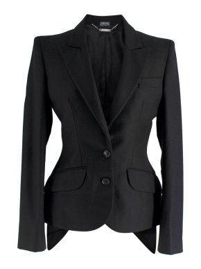 Alexander McQueen Black Blazer with Tails