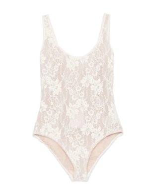 Zimmermann Cream/Nude Lace Body Suit