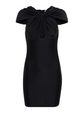 Coperni Black Twisted Cutout Mini Dress 1