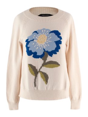 Weekend Max Mara Cream Cotton Knit Jumper