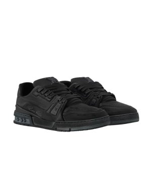 Louis Vuitton Black Distressed Sneakers