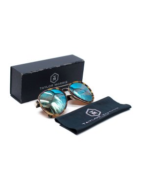 Taylor Morris Tortoiseshell Polarised Aviator Sunglasses 1