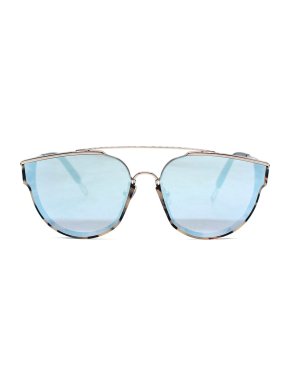 Gentle Monster Blue Mirror Cat-Eye Sunglasses 1