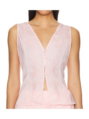 Ciao Lucia! Satin Rina Top In Ballet Pink 1