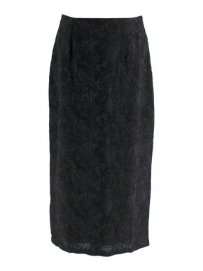 Mara Hoffman Embroidered Black Midi Skirt 1