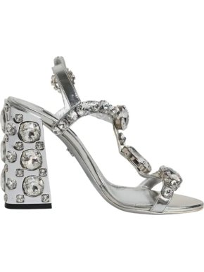 Dolce & Gabbana Embellished Silver Sandals 1