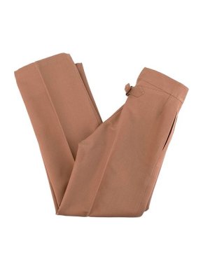 Christian Dior Camel Silk-Twill Wide Leg Trousers