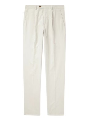 Brunello Cucinelli Cream Cord Trousers 1