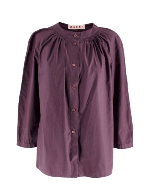 Marni Plum Cotton Blouse 1