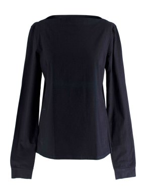 Prada Indigo Long Sleeve Top 1